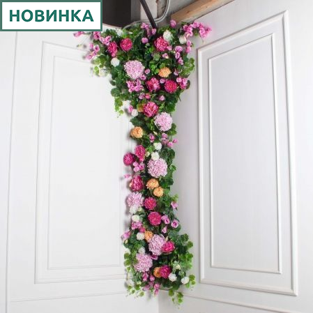 Л162/1(з)(F) Лиана искусственная цветочная L230см, ширина 80см