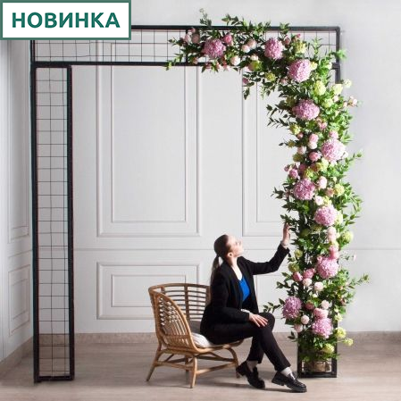 ДЛ166(F) Декор входной группы цветочный h260см (шир 40-60см)