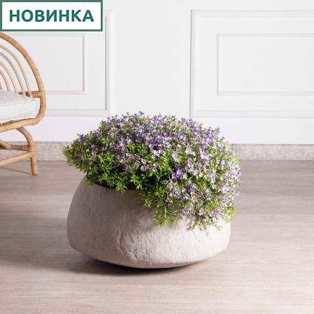 КС45-2(з)(F) Кампанула искусственная ампельная на основании d43см, фиолет