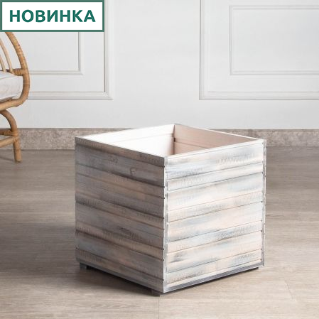 811/04-2/9(з)(F) Ящик деревянный 40х40х40см (серый)