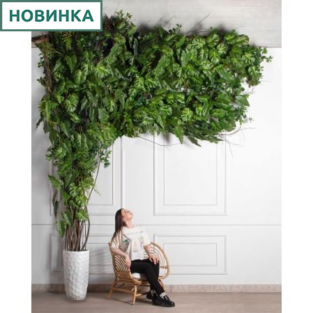ДЛ167(з)(F) Декор входной группы тропический h360см (шир 200см)