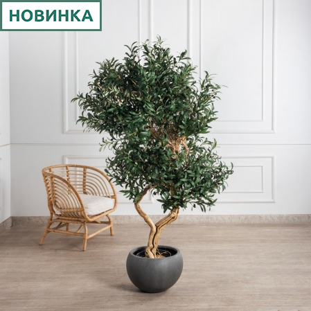 180/ДА/465(з)(F) Оливковое дерево искусственное с плодами h180см d100см