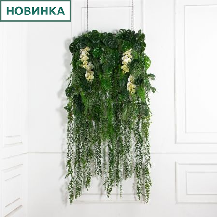 Л176(Пр)(F) Лиана искусственная тропики с ампельными растениями L100см Л176(Пр)(F) Лиана искусственная тропики с ампельными растениями L100см