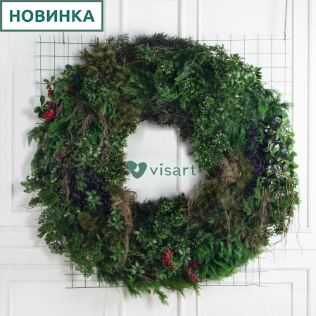 ФП26(Пр)(Fix)(F) Фитопанно искусственное хвойное на сетке d200см