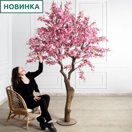 250/1Ст/ВИТ/5170(Пр)(F) Сакура искусственная h250см на основании