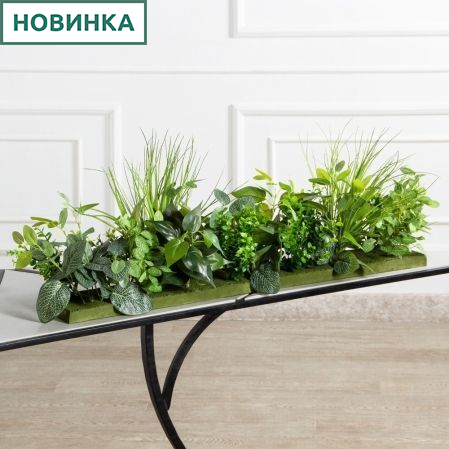 ВМ121(з)(F) Композиция искусственная Микс на вставке 94,5х15х3см ВМ121(з)(F) Композиция искусственная Микс на вставке 94,5х15х3см