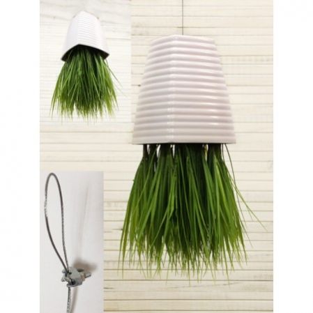СП01 Sky Planter Трава (латекс)h20 в кашпо (17х17х