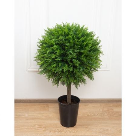 065/Ш/467(Sale) Туя искусственная шар Platinum h100см, d65см
