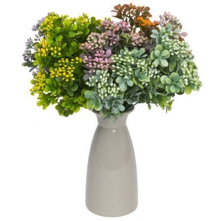 7143/0016-21Р Бульденеж искусственный куст, 7 частей, h31см, микс