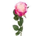401/0332-1P Роза искусственая 1 голова h80см, розовая