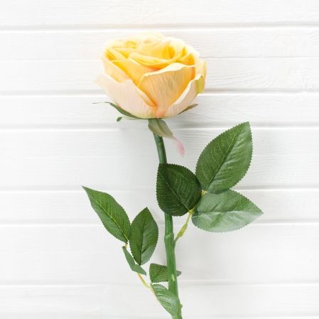 401/0018-3L(Sale) Роза искусственная h58см желтая