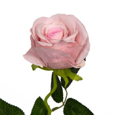 7141/0044-5/16 Роза  искусственная бархатная h 50см светло-сиреневая