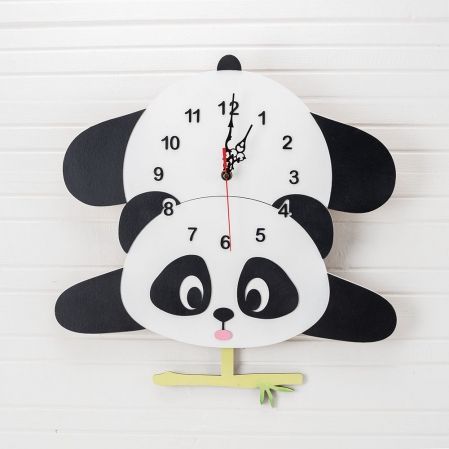 801/042(Sale) Часы с маятником"Панда" 42*h-42см