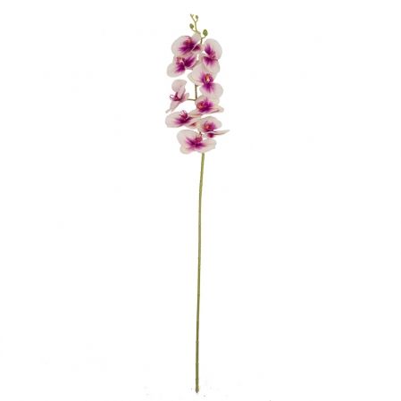 401/0900-28В Орхидея искусственная  h100см пурпурно-кремовая(9г.)