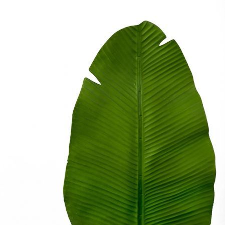 7143/0030-9/9(Promo) Лист Банана искусственный, зеленый, h 92 см (45+47)