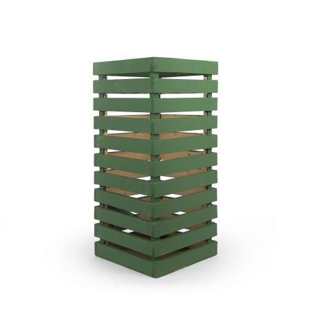 811/08-3/1(Пр) Ящик деревянный (зеленый) 30*30*h66см