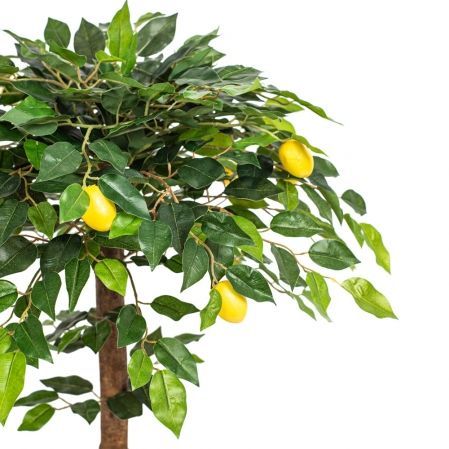 БП050/41(з.) Бонсай искусственный плодовый Лимон-мини h50см на круглом основании