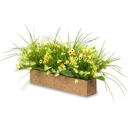 ТД084 Цветы микс в кокосовом боксе (50*10*10)