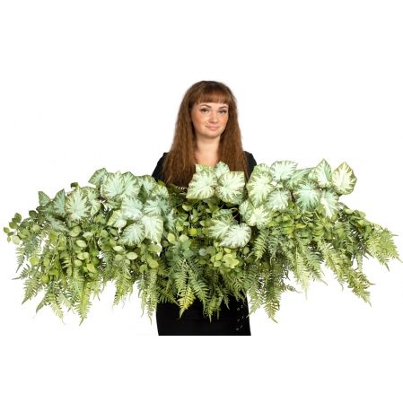 Л12-2(Пр) Лиана искусственная с Бегонией L100см, патина