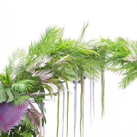 ДА01(А) Декоративная арка с тропическими растениями 250*h290см(силикон)