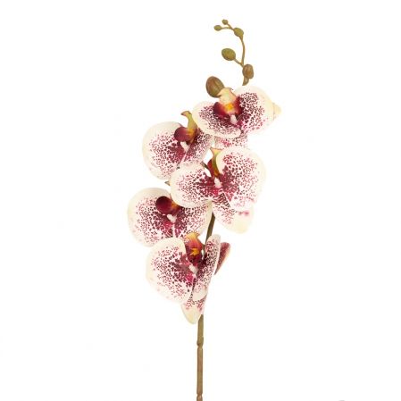 401/0151-11B Орхидея h86см(латекс) кремово-бордовая