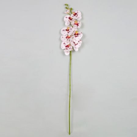 401/0150-23-1B Орхидея h98см(латекс)(белая с малинов.центром)
