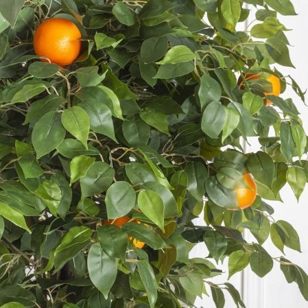 180/РПК/24М-2(з) Апельсин искусственный с плодами h180см (латекс)