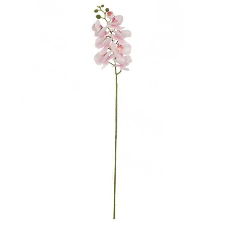 401/0008-20L Орхидея сатиновая h95см (бело-розовая)