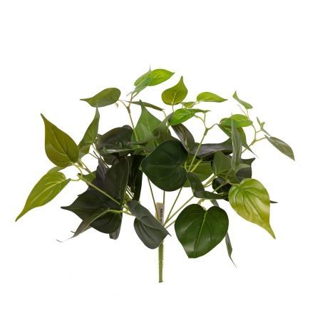 7143/0760-35 Сциндапсус искусственный куст 8 частей h37см (27+10) (латекс), зеленый