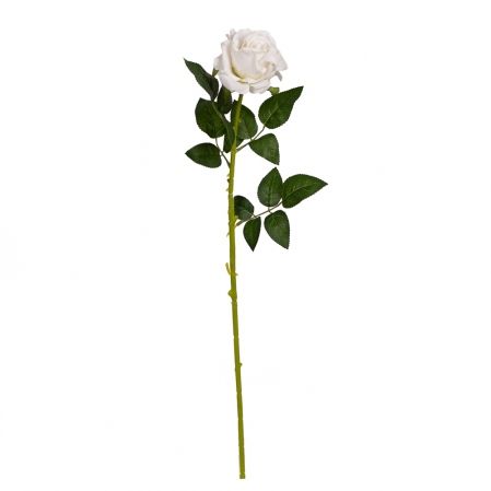 401/0217-23В Роза бархат h73см (белая)