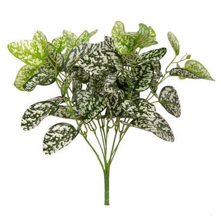 7143/0411-7 Аукуба Вариегата искусственная куст 8 частей h41см (32+9), зелено-белая