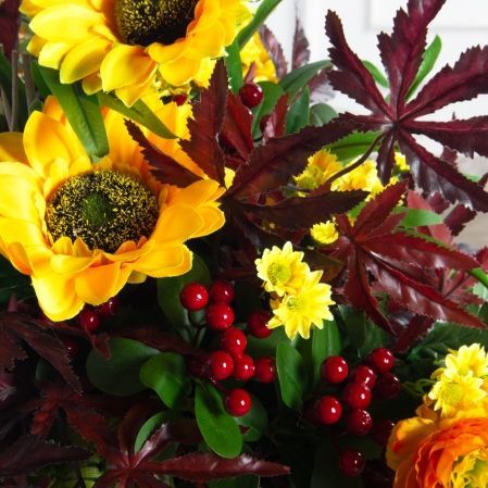 К12(F) Композиция с Протеей в деревянном кашпо 13х13хh10см К12(F) Композиция с Протеей в деревянном кашпо 13х13хh10см