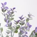 7143/0047-2 Зелень искусственная с патиной куст 7 частей h35см (27+8), фиолетовая
