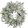 736/9180-18(Sale) Венок НГ заснеженный d45см