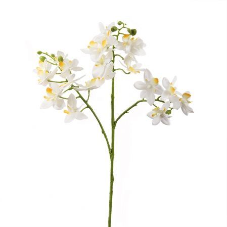 7141/9225-1/23 Орхидея ветка мелкая h46см(белая)