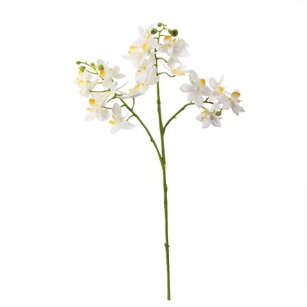 7141/9225-1/23 Орхидея ветка мелкая h46см(белая)