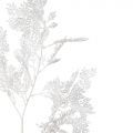 7143/0041-8/4-1(Promo) Ветка Аспарагуса искусственная, бело-кремовая, h95 см (55+40)