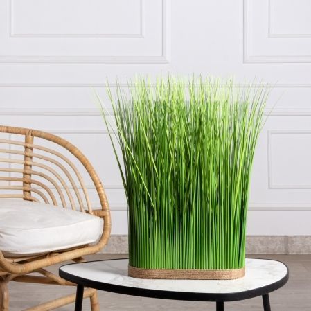 С0144(Promo)(F) Сноп из искусственной осоки h50см, овал d13см
