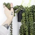 БК 13 Композиция с суккулентом роули на блоке 15*h10см