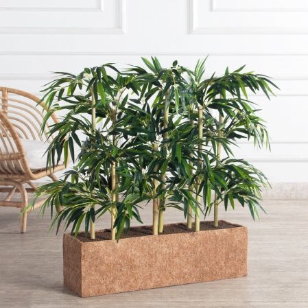 Ш75/75-1(з)(F) Ширма искусственная Бамбук h75см в кокосовом боксе 70х20х20см Ш75/75-1(з)(F) Ширма искусственная Бамбук h75см в кокосовом боксе 70х20х20см