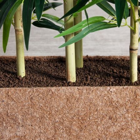 Ш75/75-1(з)(F) Ширма искусственная Бамбук h75см в кокосовом боксе 70х20х20см Ш75/75-1(з)(F) Ширма искусственная Бамбук h75см в кокосовом боксе 70х20х20см