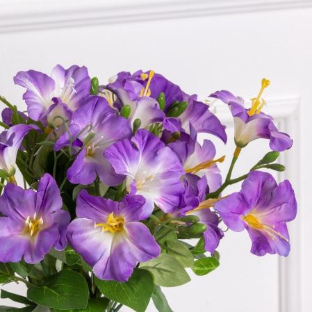 7142/9116-3 (Sale)(F) Петуния искусственная букет 5 частей h31см (21+10), фиолетовая