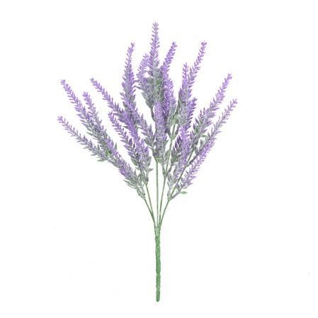 7142/0047-1 Лаванда искусственная куст 5 частей h36см, фиолетовая
