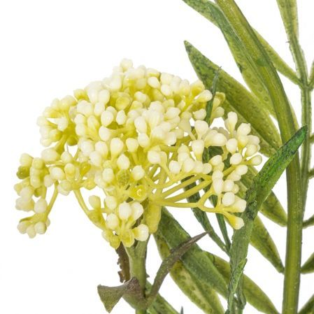 7141/0443-04/19Р Ветка цветущая искусственная, 5 соцветий, h53см, бело-зелен.