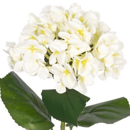 7141/9191-14/23 Гортензия искусственная(латекс), 1 голова, d18см, h68см, белая