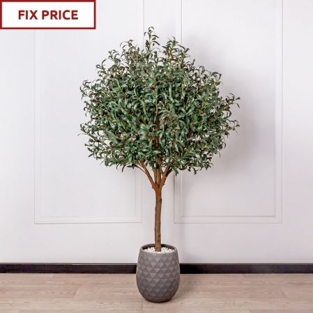 180/О/465(Fix)(Пр) Оливковое дерево искусственное c плодами h180см