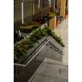 Л91(Пр)(F) Гирлянда НГ искусственная на перила из туи с шарами L100см
