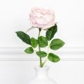 7141/9249-8/5P Роза искусственная пионовидная(латекс), 1 голова d9см, h44см, светл.розов.