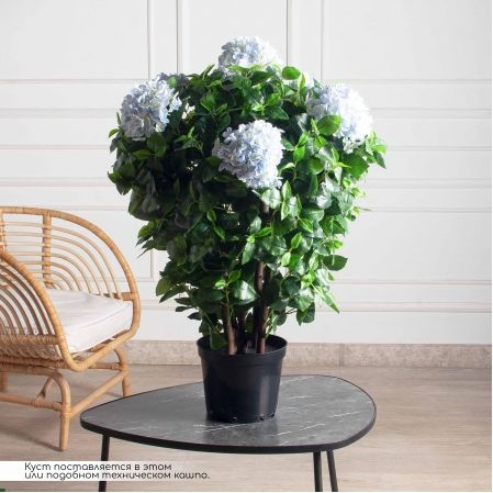 090/К/460-3(F) Гортензия искусственная (латекс) h90см, сиренево-фиолетовая