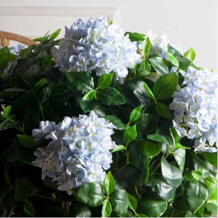 090/К/460-3(F) Гортензия искусственная (латекс) h90см, сиренево-фиолетовая